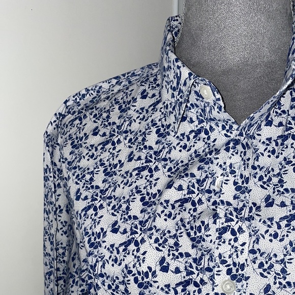 Marc Anthony Other - Marc Anthony White Mens Shirt with Blue Accents.